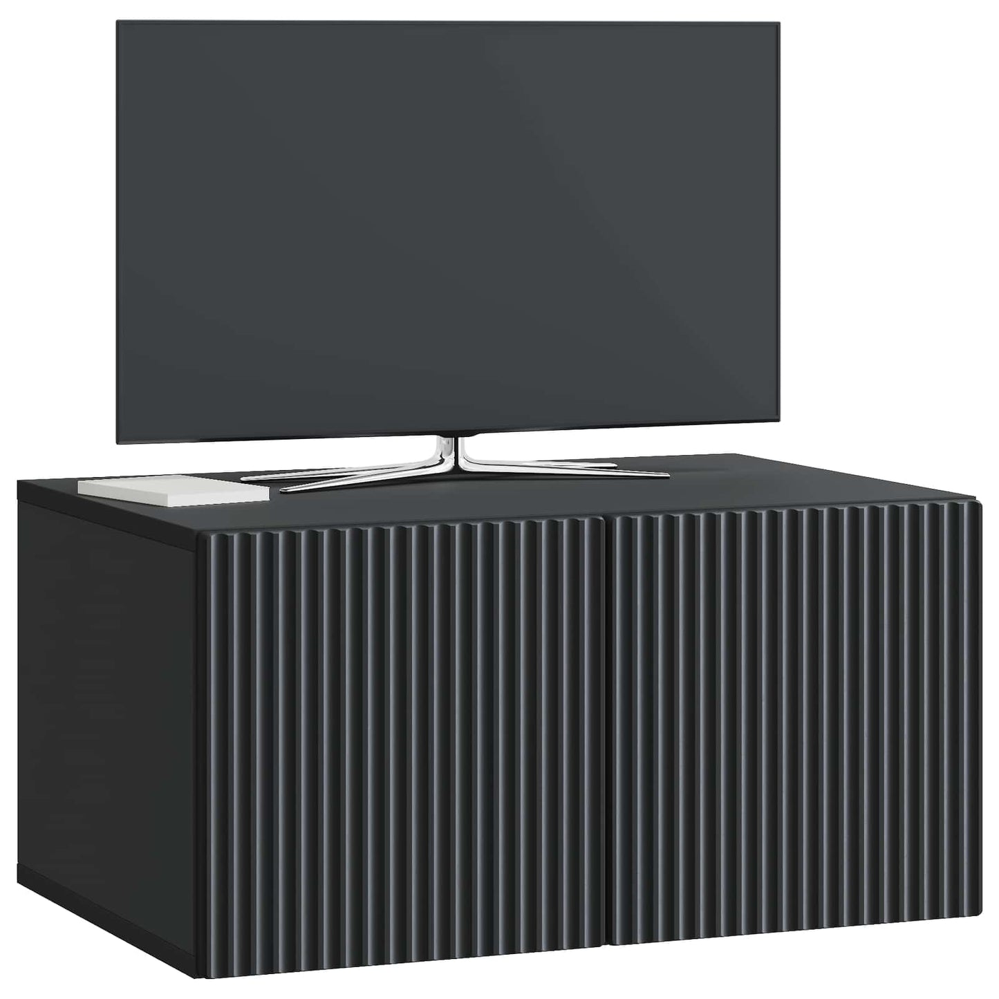 Wall-Mounted TV Cabinet Black 59.5 x 41 x 30 cm Engineered Wood