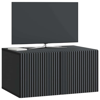 Wall-Mounted TV Cabinet Black 59.5 x 41 x 30 cm Engineered Wood