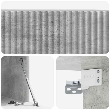 Wall-Mounted TV Cabinet Concrete Grey 59.5 x 41 x 30 cm