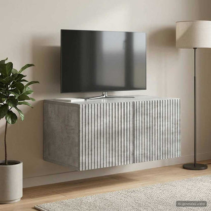 Wall-Mounted TV Cabinet Concrete Grey 59.5 x 41 x 30 cm