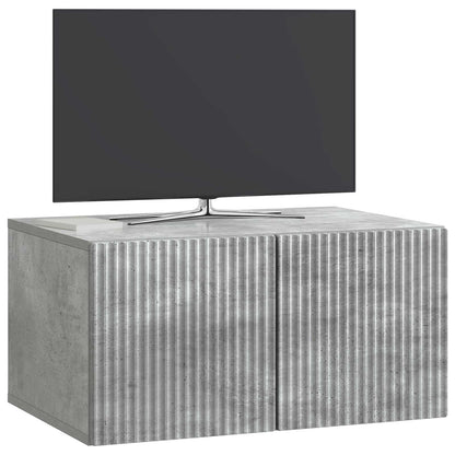 Wall-Mounted TV Cabinet Concrete Grey 59.5 x 41 x 30 cm