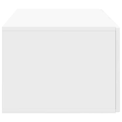 Wall-Mounted TV Cabinet High Gloss White 59.5 x 41 x 30 cm