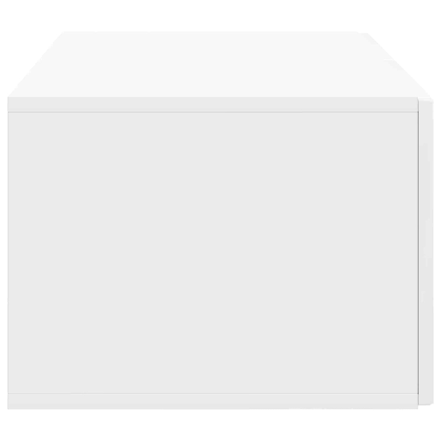 Wall-Mounted TV Cabinet High Gloss White 59.5 x 41 x 30 cm