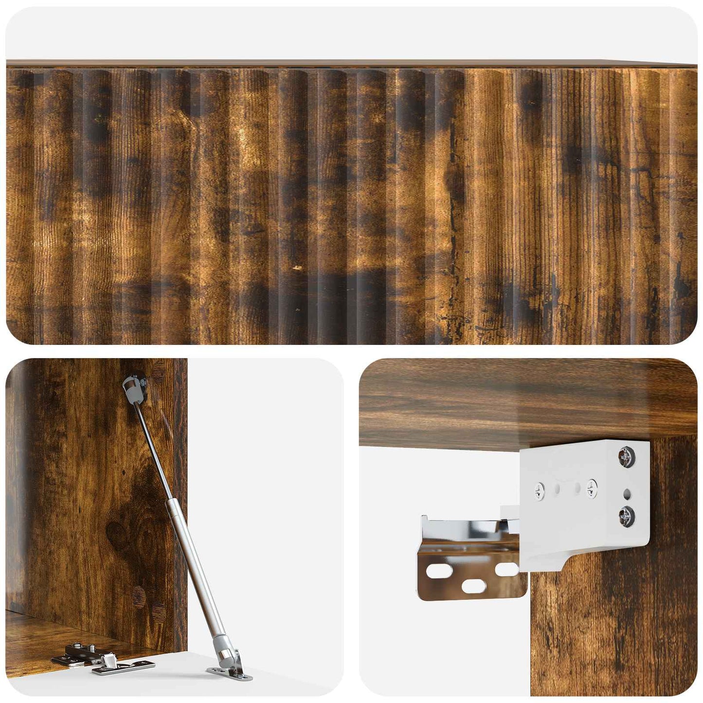 Wall-Mounted TV Cabinet Smoked Oak 59.5 x 41 x 30 cm