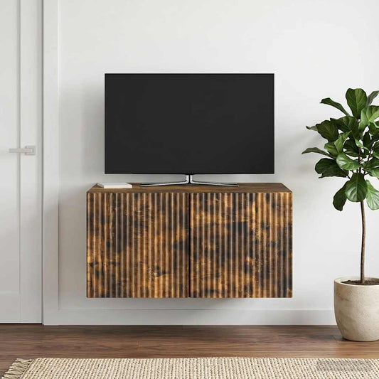 Wall-Mounted TV Cabinet Smoked Oak 59.5 x 41 x 30 cm