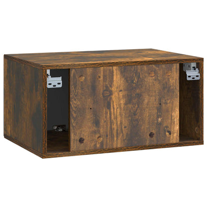 Wall-Mounted TV Cabinet Smoked Oak 59.5 x 41 x 30 cm