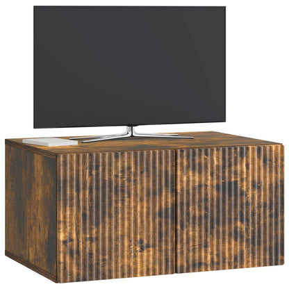 Wall-Mounted TV Cabinet Smoked Oak 59.5 x 41 x 30 cm
