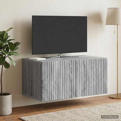 Wall-Mounted TV Cabinet Grey Sonoma 59.5 x 41 x 30 cm