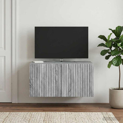 Wall-Mounted TV Cabinet Grey Sonoma 59.5 x 41 x 30 cm