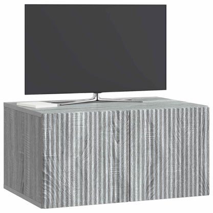 Wall-Mounted TV Cabinet Grey Sonoma 59.5 x 41 x 30 cm
