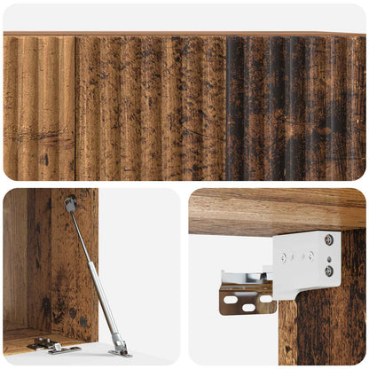 Wall-Mounted TV Cabinet Wall-mounted Old Wood 59.5 x 41 x 30 cm