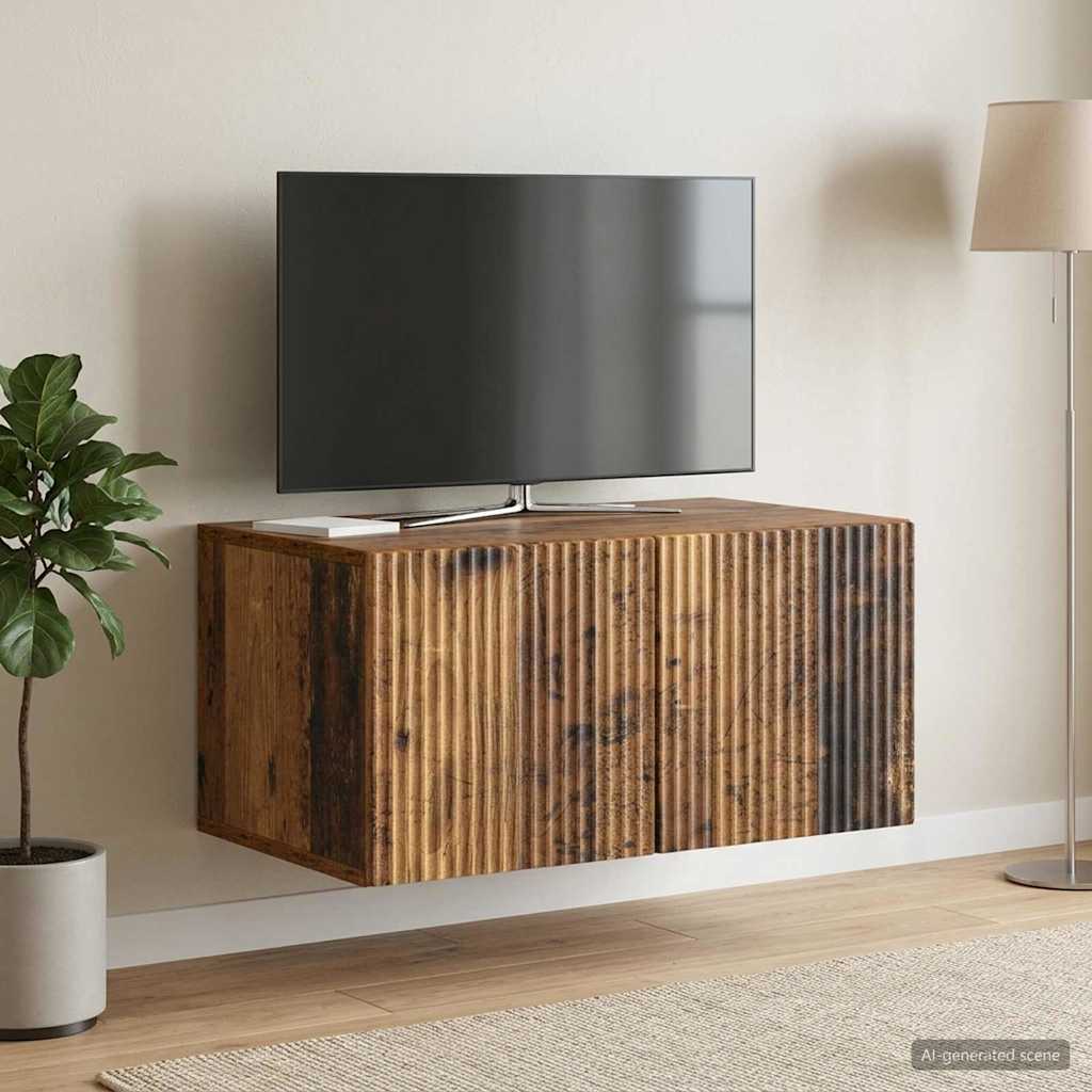 Wall-Mounted TV Cabinet Wall-mounted Old Wood 59.5 x 41 x 30 cm