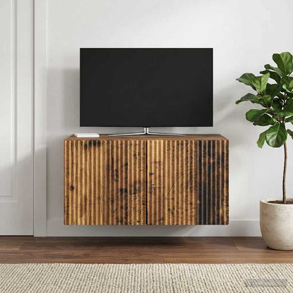 Wall-Mounted TV Cabinet Wall-mounted Old Wood 59.5 x 41 x 30 cm