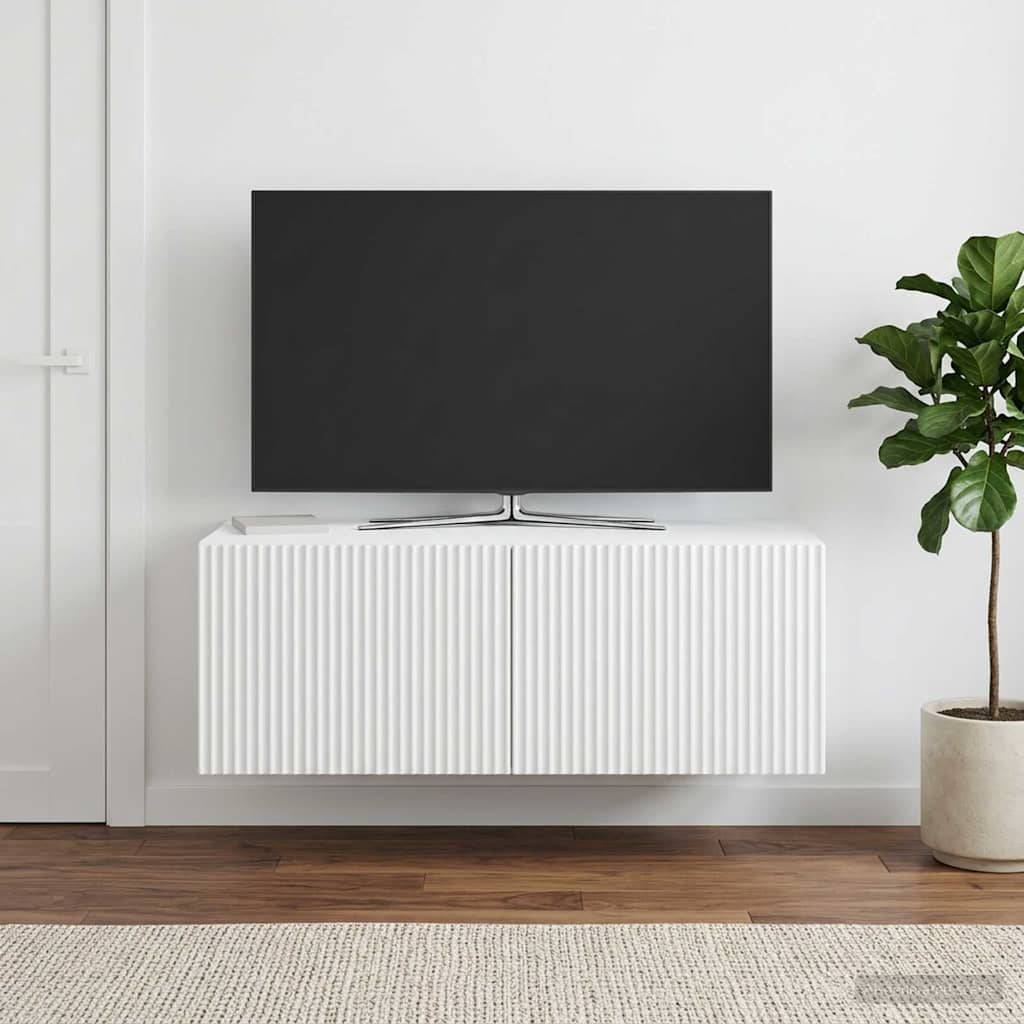 Wall-Mounted TV Cabinet White 78.5 x 41 x 30 cm Engineered Wood