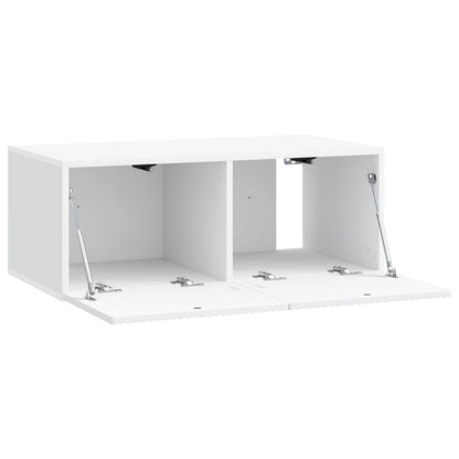 Wall-Mounted TV Cabinet White 78.5 x 41 x 30 cm Engineered Wood