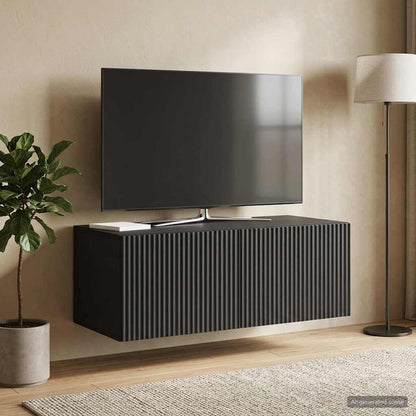 Wall-Mounted TV Cabinet Black 78.5 x 41 x 30 cm Engineered Wood