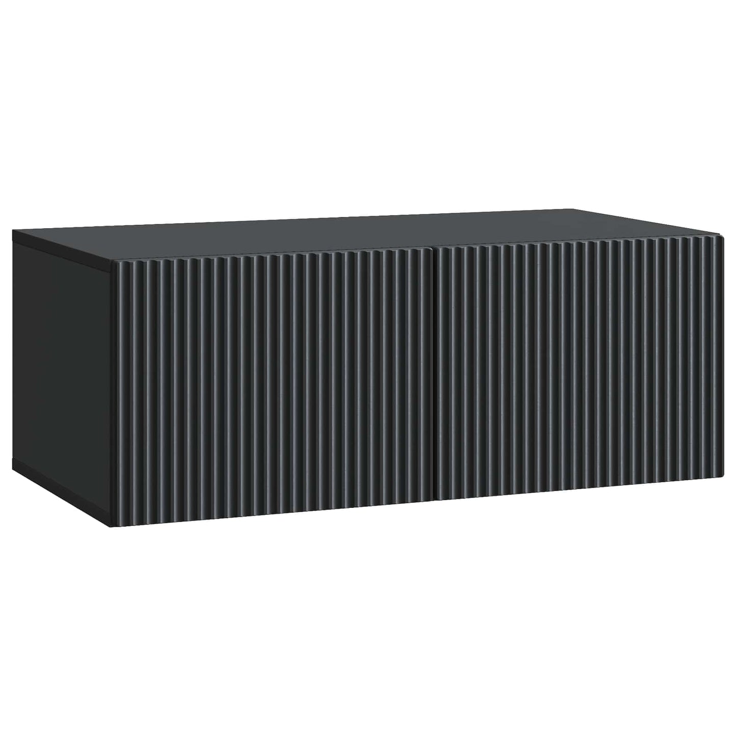 Wall-Mounted TV Cabinet Black 78.5 x 41 x 30 cm Engineered Wood