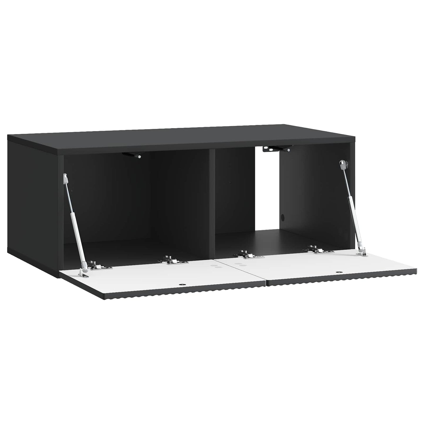 Wall-Mounted TV Cabinet Black 78.5 x 41 x 30 cm Engineered Wood