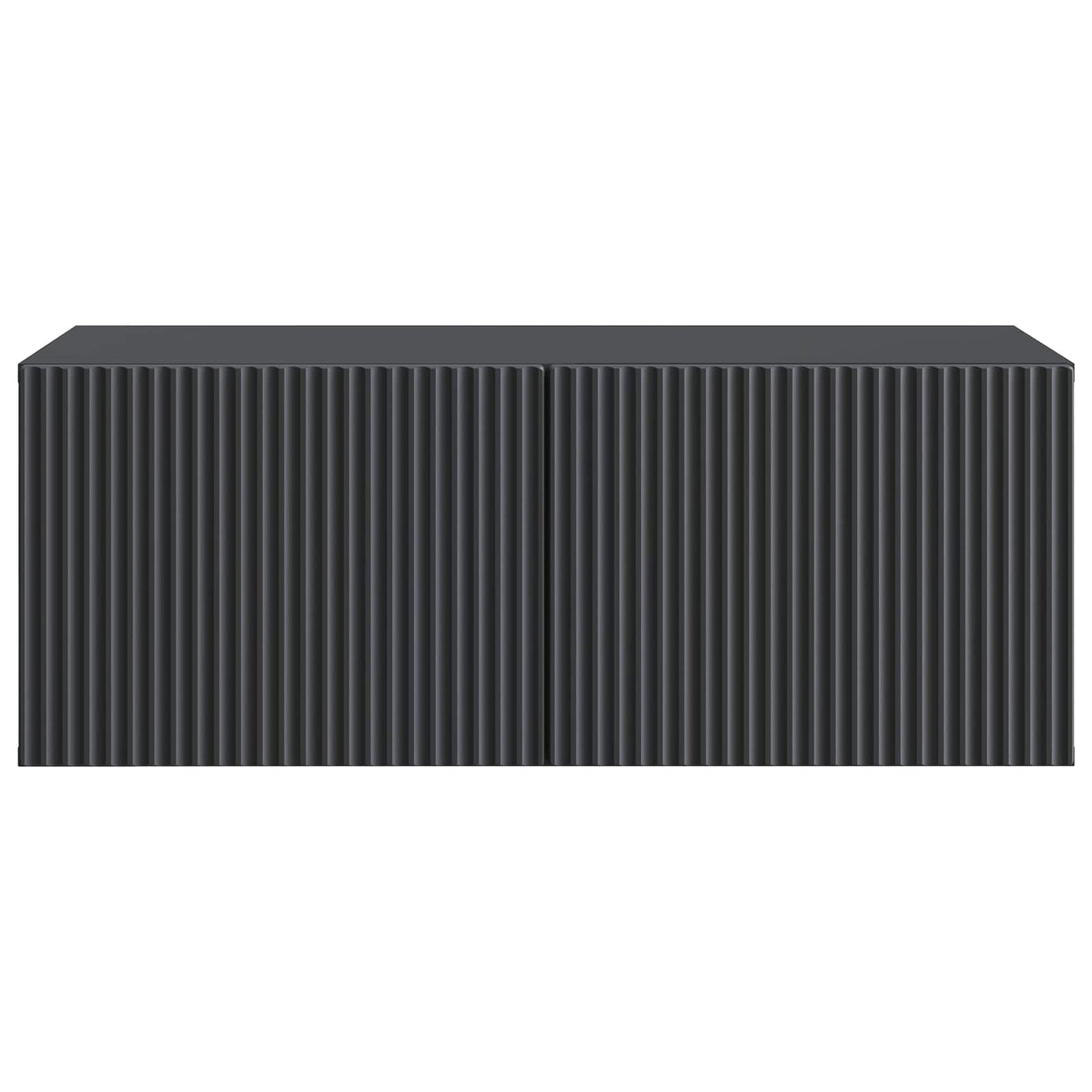 Wall-Mounted TV Cabinet Black 78.5 x 41 x 30 cm Engineered Wood