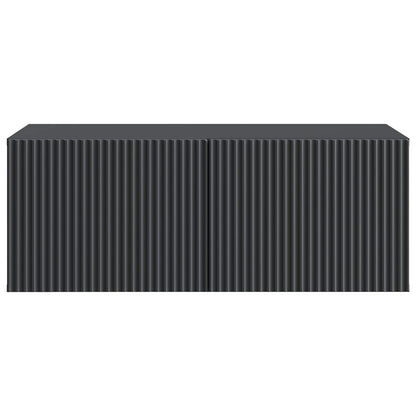 Wall-Mounted TV Cabinet Black 78.5 x 41 x 30 cm Engineered Wood
