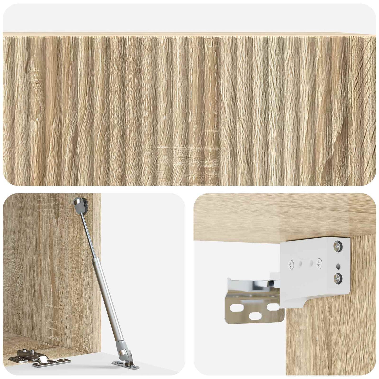 Wall-Mounted TV Cabinet Sonoma Oak 78.5 x 41 x 30 cm