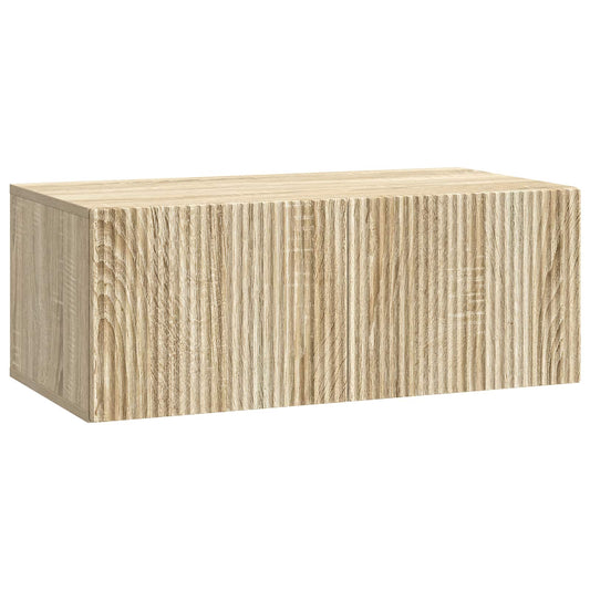 Wall-Mounted TV Cabinet Sonoma Oak 78.5 x 41 x 30 cm