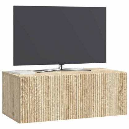 Wall-Mounted TV Cabinet Sonoma Oak 78.5 x 41 x 30 cm