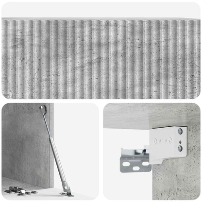 Wall-Mounted TV Cabinet Concrete Grey 78.5 x 41 x 30 cm