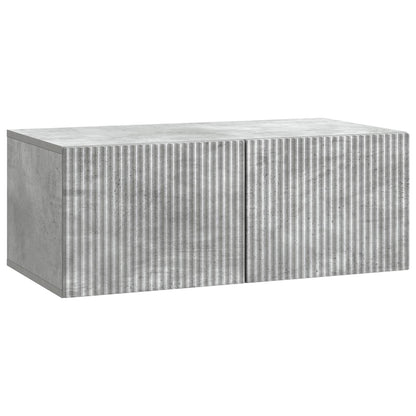 Wall-Mounted TV Cabinet Concrete Grey 78.5 x 41 x 30 cm