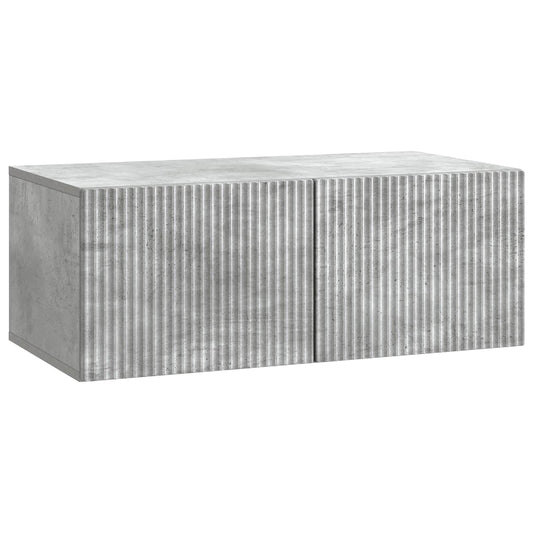 Wall-Mounted TV Cabinet Concrete Grey 78.5 x 41 x 30 cm