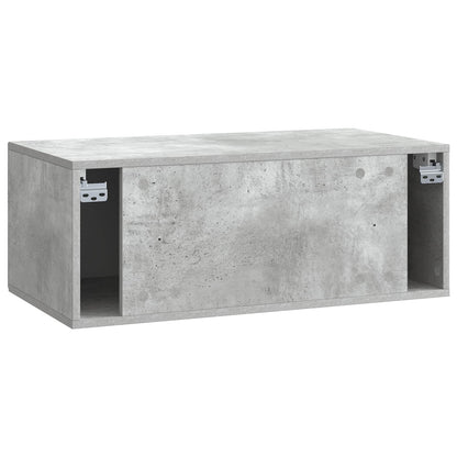 Wall-Mounted TV Cabinet Concrete Grey 78.5 x 41 x 30 cm