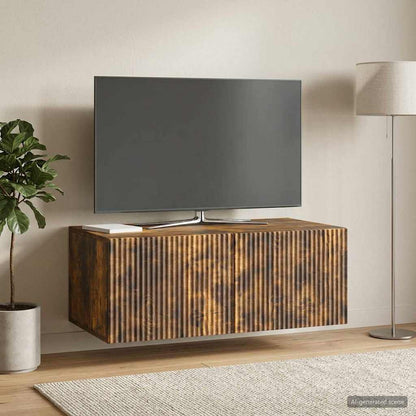 Wall-Mounted TV Cabinet Smoked Oak 78.5 x 41 x 30 cm