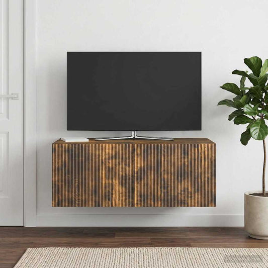 Wall-Mounted TV Cabinet Smoked Oak 78.5 x 41 x 30 cm