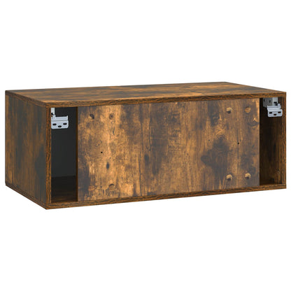 Wall-Mounted TV Cabinet Smoked Oak 78.5 x 41 x 30 cm