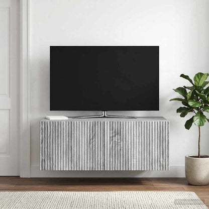 Wall-Mounted TV Cabinet Grey Sonoma 78.5 x 41 x 30 cm