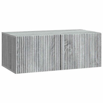 Wall-Mounted TV Cabinet Grey Sonoma 78.5 x 41 x 30 cm