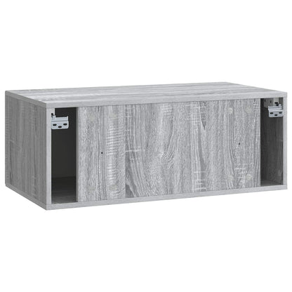 Wall-Mounted TV Cabinet Grey Sonoma 78.5 x 41 x 30 cm