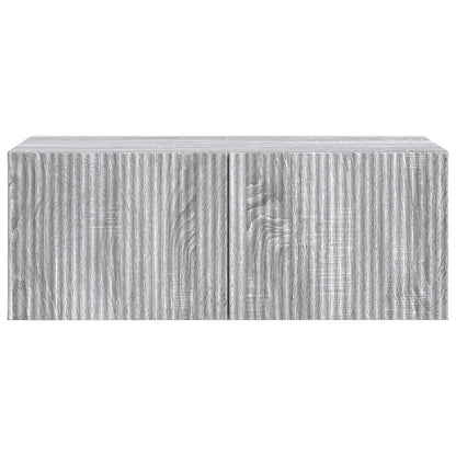Wall-Mounted TV Cabinet Grey Sonoma 78.5 x 41 x 30 cm