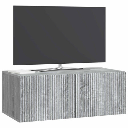 Wall-Mounted TV Cabinet Grey Sonoma 78.5 x 41 x 30 cm