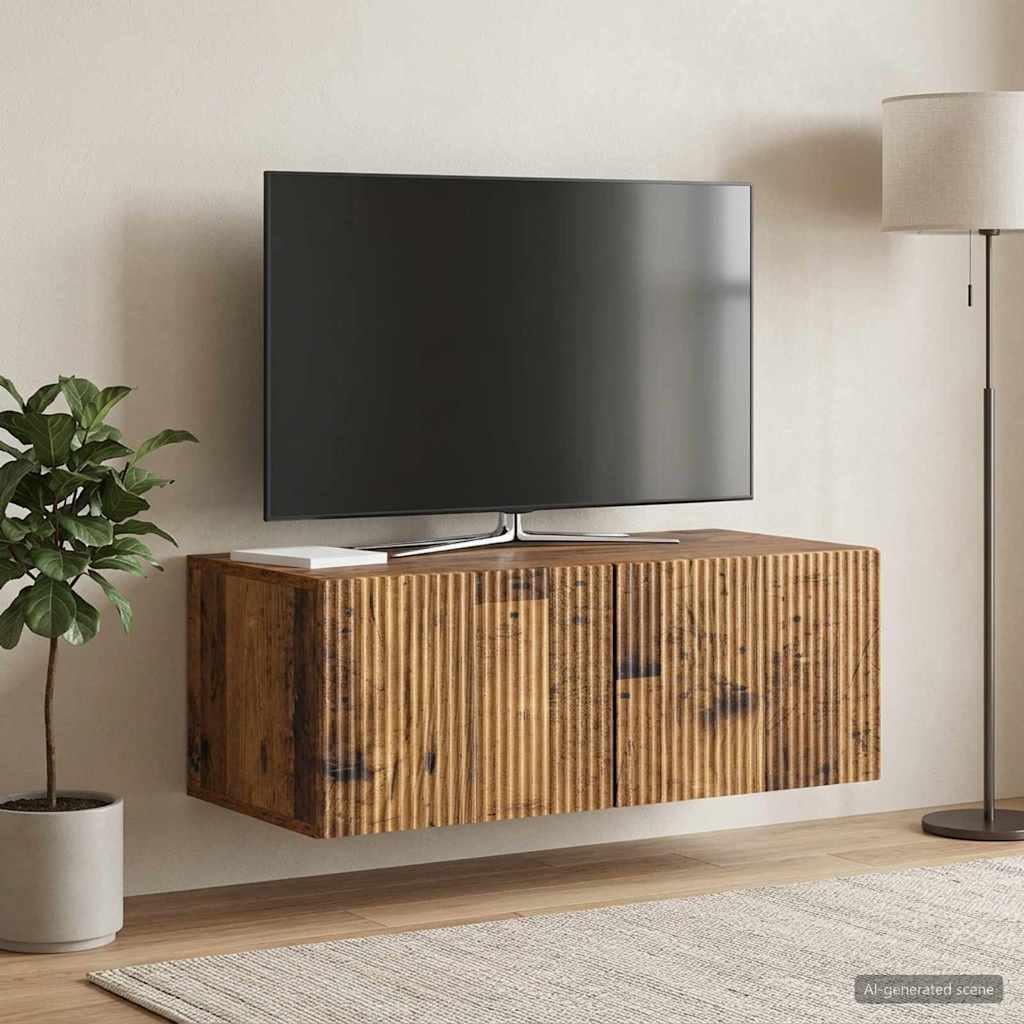 Wall-Mounted TV Cabinet Wall-mounted Old Wood 78.5 x 41 x 30 cm