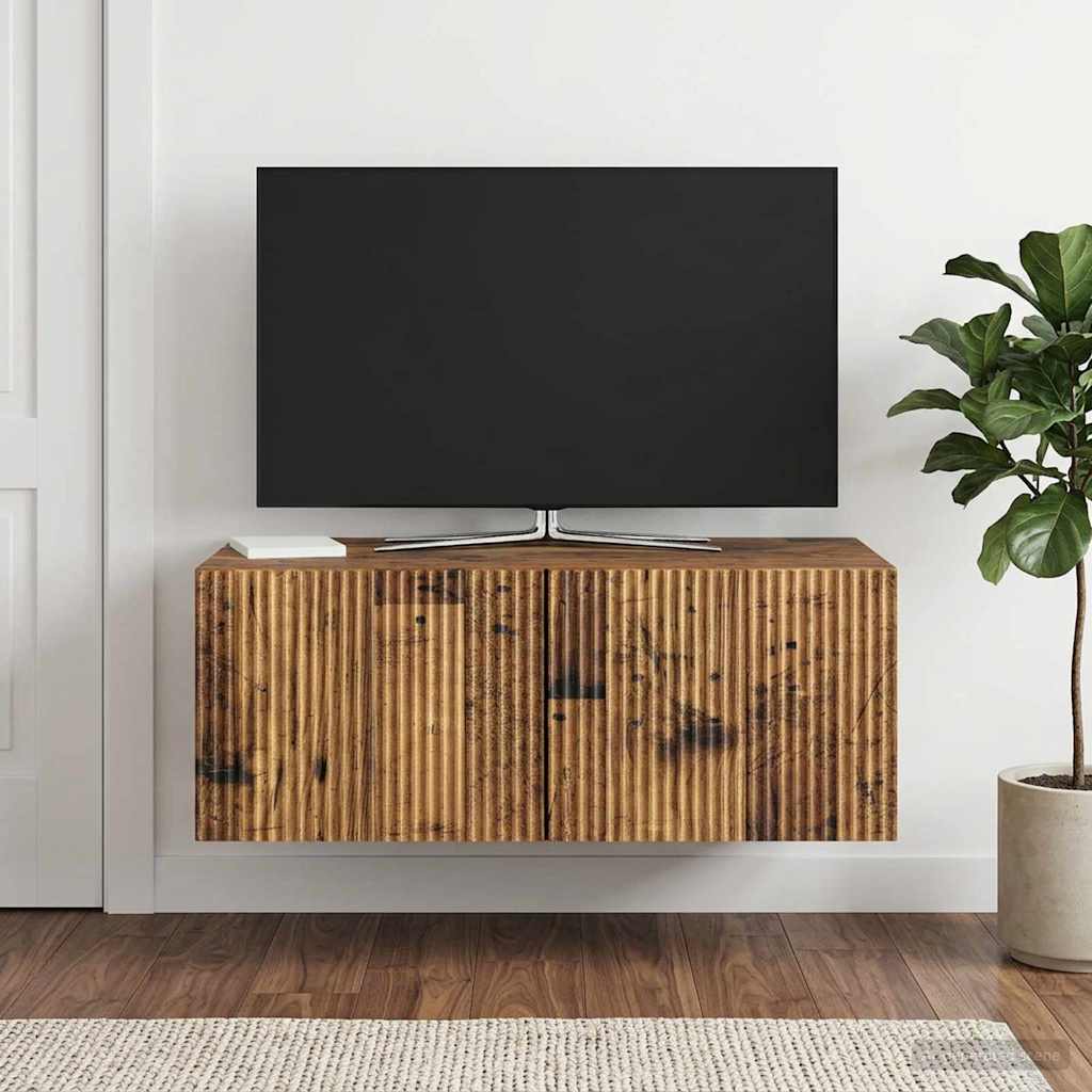 Wall-Mounted TV Cabinet Wall-mounted Old Wood 78.5 x 41 x 30 cm