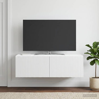 Wall-Mounted TV Cabinet White 98 x 41 x 30 cm Engineered Wood