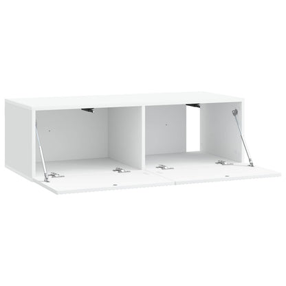 Wall-Mounted TV Cabinet White 98 x 41 x 30 cm Engineered Wood