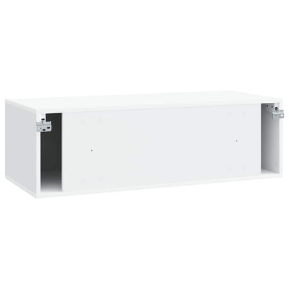 Wall-Mounted TV Cabinet White 98 x 41 x 30 cm Engineered Wood