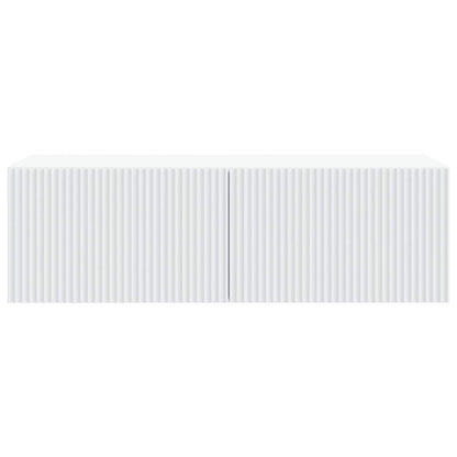 Wall-Mounted TV Cabinet White 98 x 41 x 30 cm Engineered Wood