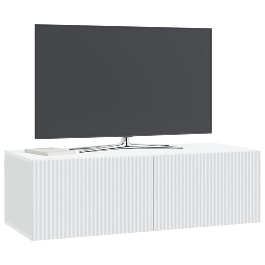 Wall-Mounted TV Cabinet White 98 x 41 x 30 cm Engineered Wood