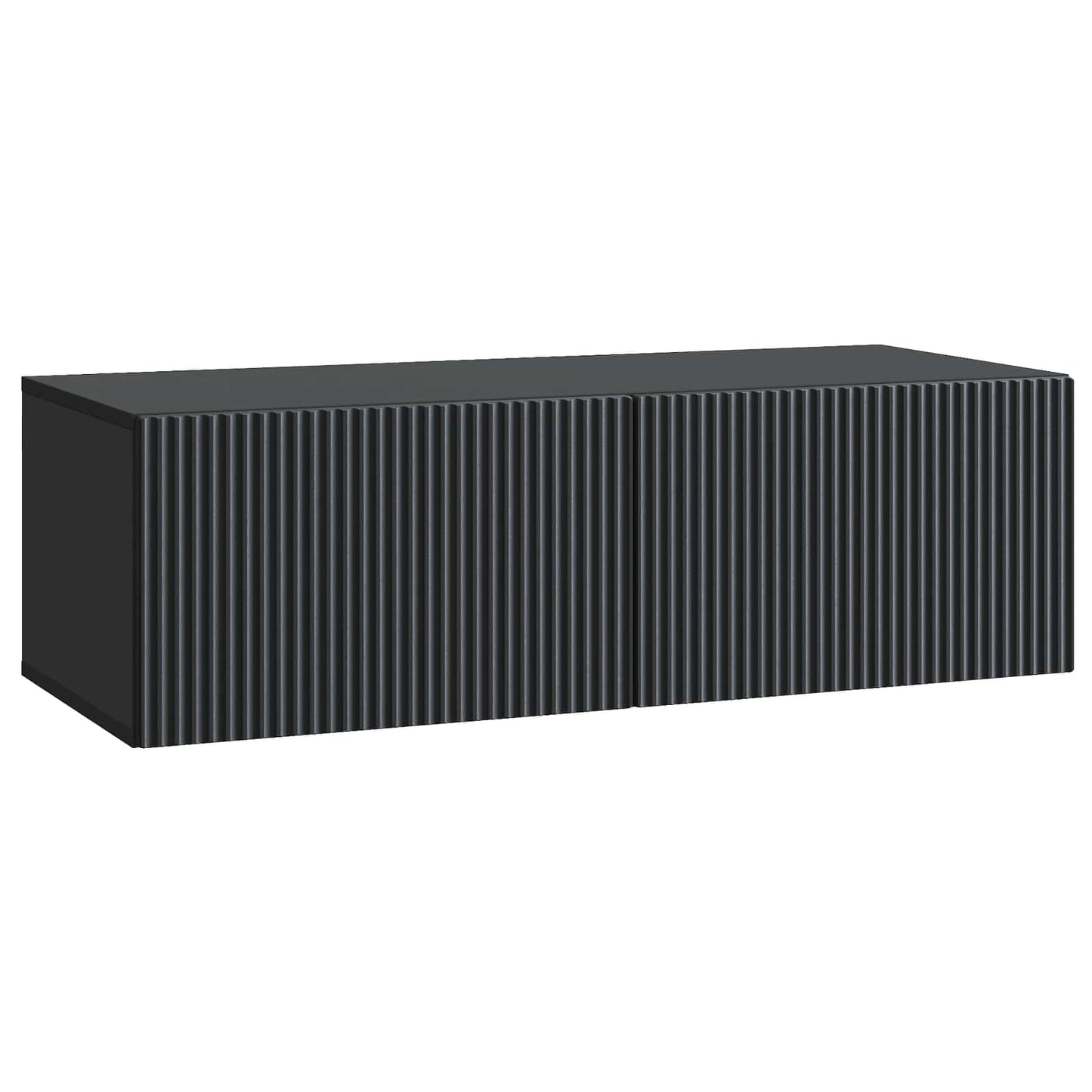 Wall-Mounted TV Cabinet Black 98 x 41 x 30 cm Engineered Wood