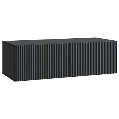 Wall-Mounted TV Cabinet Black 98 x 41 x 30 cm Engineered Wood