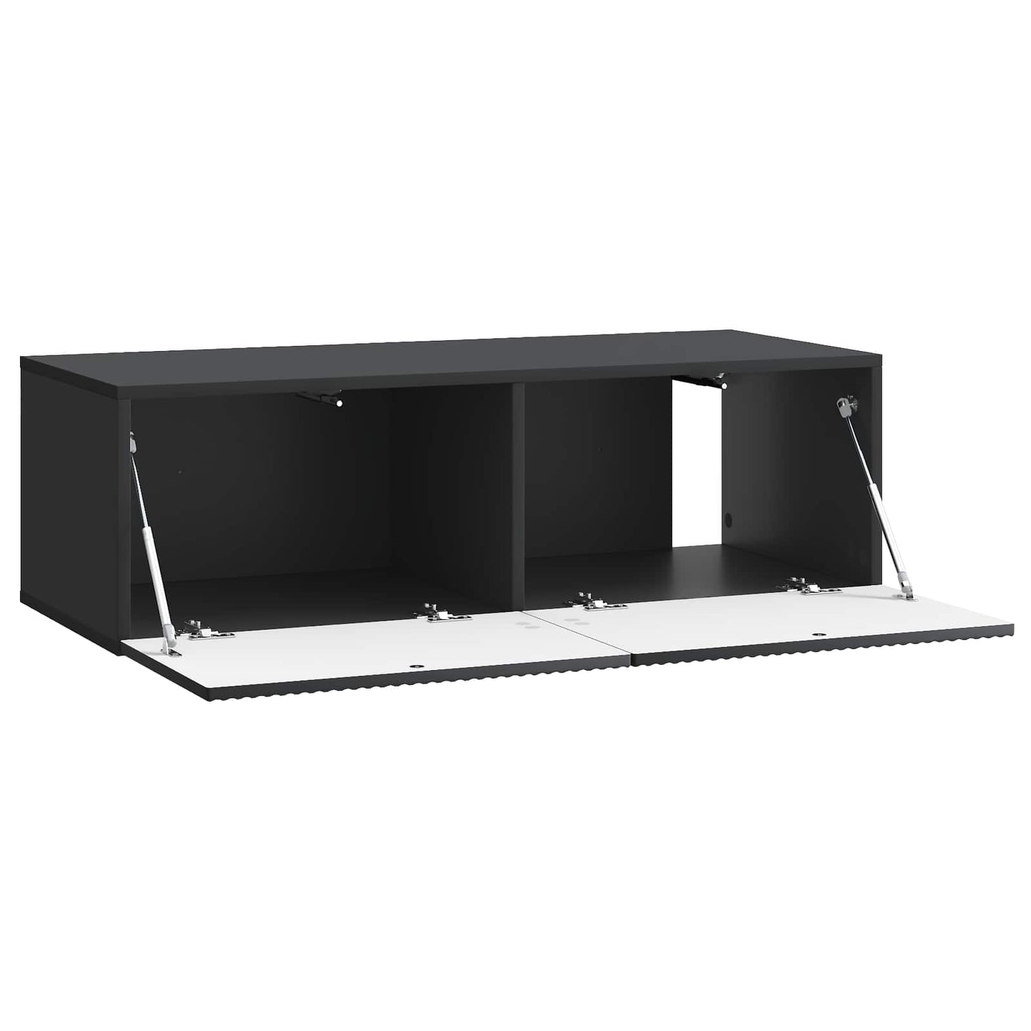 Wall-Mounted TV Cabinet Black 98 x 41 x 30 cm Engineered Wood