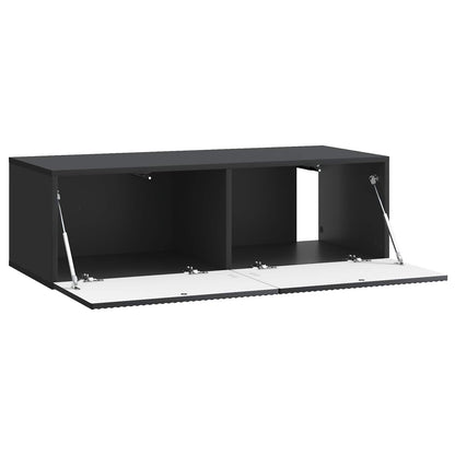 Wall-Mounted TV Cabinet Black 98 x 41 x 30 cm Engineered Wood